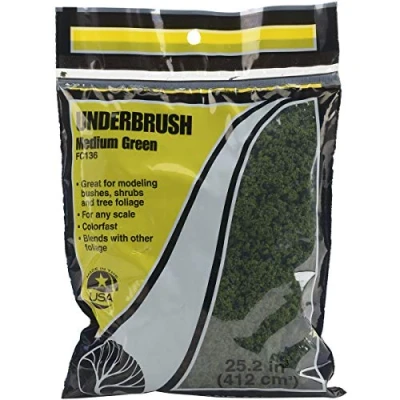 Image of Woodland Scenics Underbrush Ground Cover Medium Green