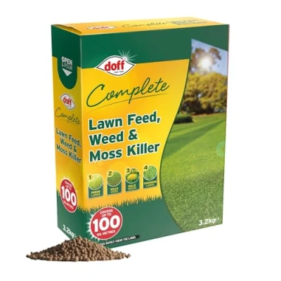 Image of Doff Complete Lawn Feed, Weed &amp; Moss Killer 3.2Kg