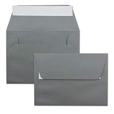 Image of Neuser Colourful, self Adhesive C6 envelopes, 162 mm x 114 100 Umschläge Dark Grey