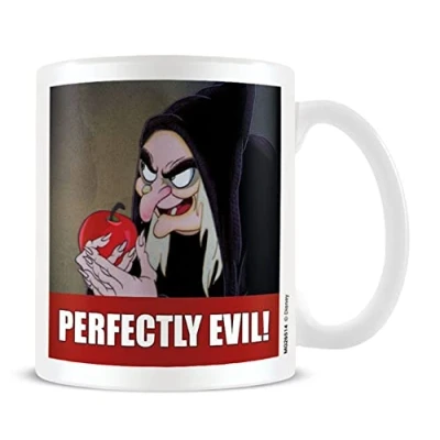Image of Disney Meme Snow White Witch Ceramic Mug in Presentation Gift Box (Poison Apple Design) 11oz Official Merchandise