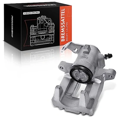 Image of Frankberg Brake Caliper Rear Left Compatible with A3 2003 2013 Octavia II 2004 2009 Golf V J.e.t.t.a III 2010 T.o.u.r.a.n Replace# 1K0615423H