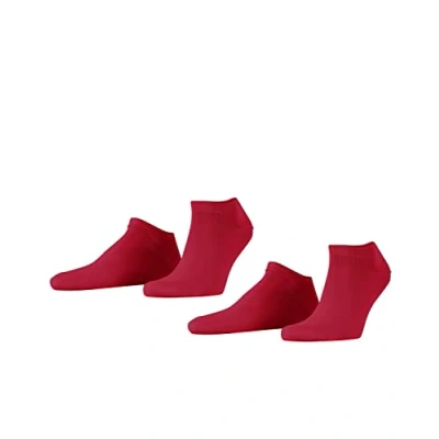 Image of ESPRIT Men&#039;s Basic Uni 2 Pack M SN Cotton Low Cut Plain Pairs Trainer Socks, Pink (Red Pepper 8074), 11.5 14
