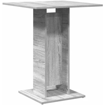 Image of vidaXL Bistro Table Grey Sonoma Finish, 60x60x75 cm Engineered Wood Square Bar/Dining