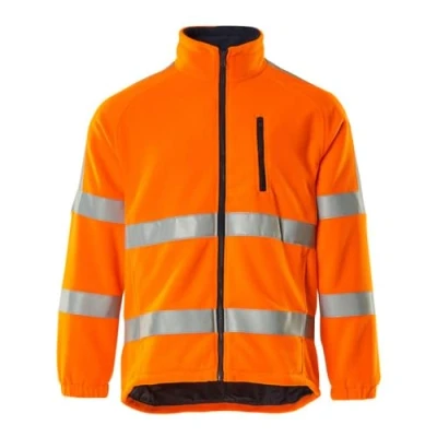 Image of Mascot 05242 125 14 Salzburg Safe Arctic Windproof Lining Class 3 Fleece Jacket, Size 4XL, Hi Vis Orange