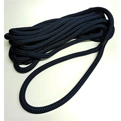 Image of 16mm Dockline Double Braid Polyester on Mooring rope Dock Lines READY TO USE (Navy, 15mt)