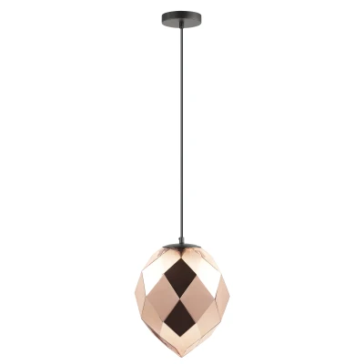 Image of Zoe 1 Light Gold Glass Black