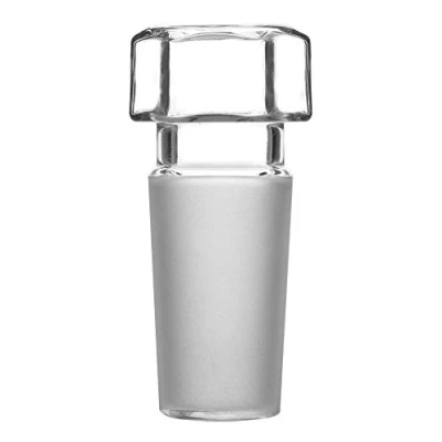 Image of StonyLab Glass Hex Head Hollow Stopper, Hexagonal Stopper for 14/20 Outer Joint with Closed Bottom, Joint, 1 Pack