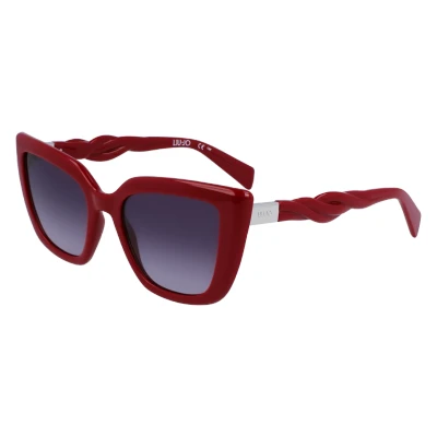 Image of LIU JO Sunglasses, Women&#039;s, Size: 52, Red