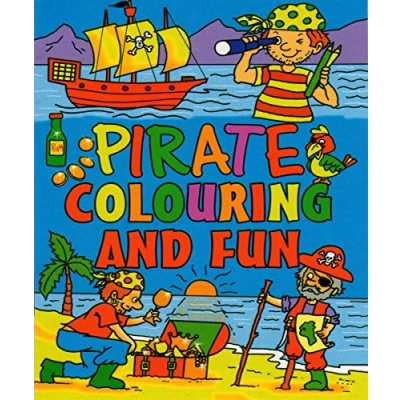 Image of WF Graham 12 x Mini Pirate Colouring Activity Books Boys Girls A6 Party Bag Fillers