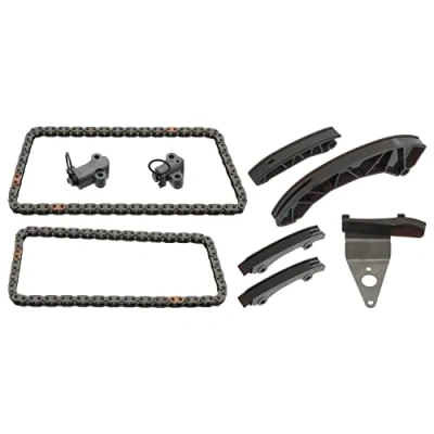 Image of 243512A000, 243512A000S1, 243512A001, 243512A001S1, 243612A000 Timing chain Kit FEBI BILSTEIN 49390 Simplex, Closed KIA: RIO 3, Sportage III