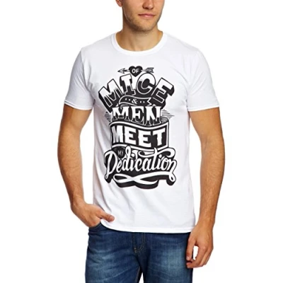 Image of of Mice and Men Dedication Men&#039;s T Shirt White