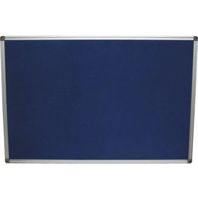 Image of Offis Felt Notice Board 900X600MM Blue Aluminium Trim
