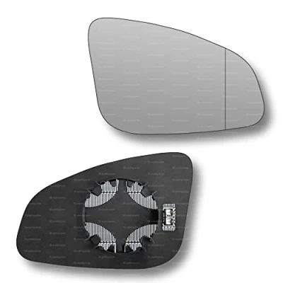 Image of Less4spares Replacement Wing Mirror Glass Right Compatible with BMW M4 2014 2020 CLIP ON Driver Off side Heated Blind Spot