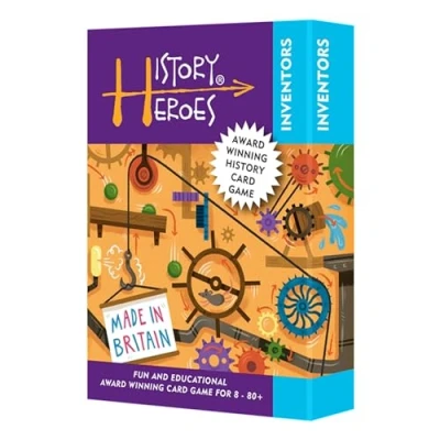 Image of History Heroes: Inventors STEM Quiz Card Game for Kids, Adults, Night Family Friendly Party About &amp; Science Fun Educational Conversation