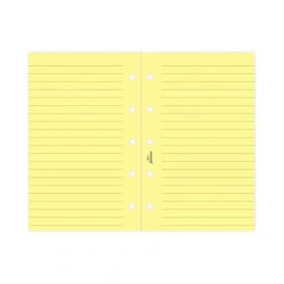 Image of Filofax Mini Yellow Ruled Notepaper
