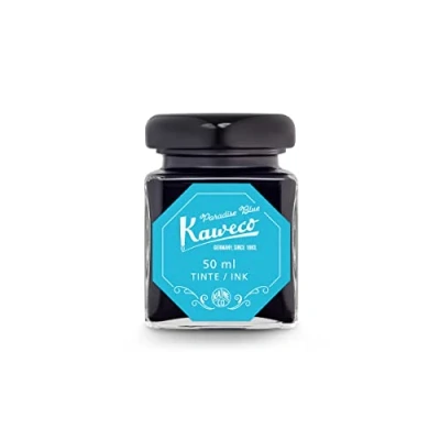 Image of Kaweco Ink in Glass Paradise Blue Colour, Water Soluble, Vegan, 50 ml, 10002194