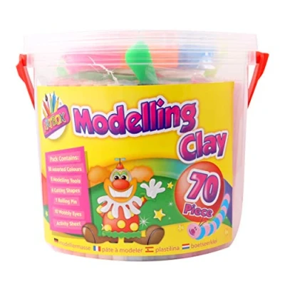 Image of Modeling Clay Playset with over 70 pieces of Creative Clay, Sculpting, Cutting, and Shaping tools