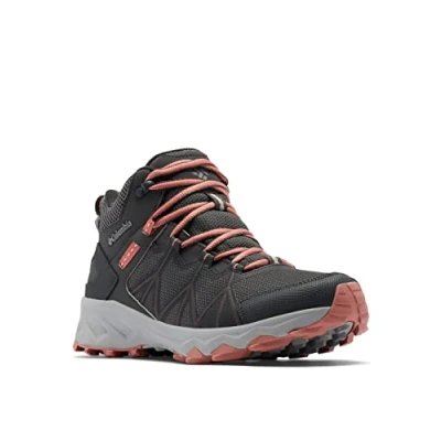 Image of Columbia Peakfreak II MID Outdry Hiking shoes, Women&#039;s, Size: 6, Dark grey/dark coral Textile/synthetics
