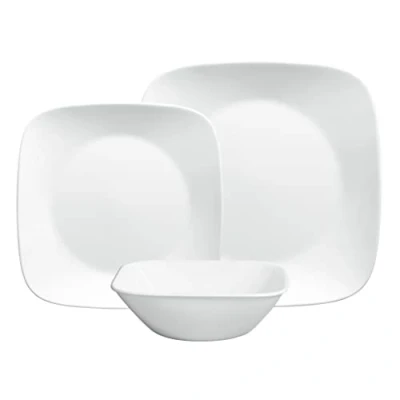 Image of Corelle Dinner Plate, Pure White, 12 Pc Set