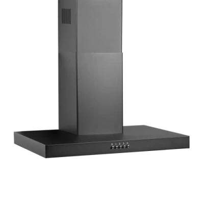 Image of SIA TBC60BL Cooker Hood 60cm LED Lighting Black, Low Noise Operation, 3 Speeds, Push Button Control, Washable Grease Filters