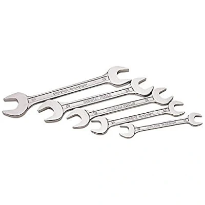 Image of Draper 30768 Metric Double Open End Spanner Set, 5 Pieces,Blue