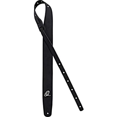 Image of Ortega Guitars Vegan Guitar Strap Adjustable Acoustic / Bass, Electric Bass Series Black (OSVG BK)