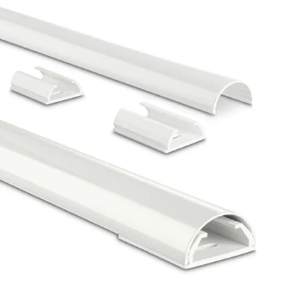 Image of Hama Aluminium Cable Duct, Semi Circular, 110/3.3/1.8 cm, white