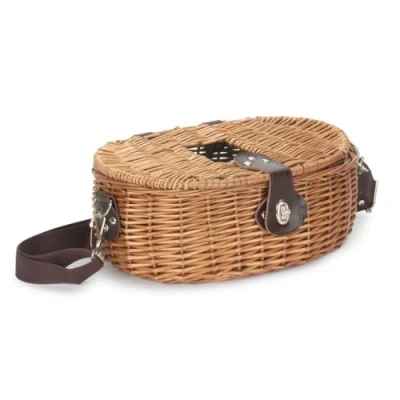 Image of Red Hamper H002 Wicker Fishing Tackle Creel Basket
