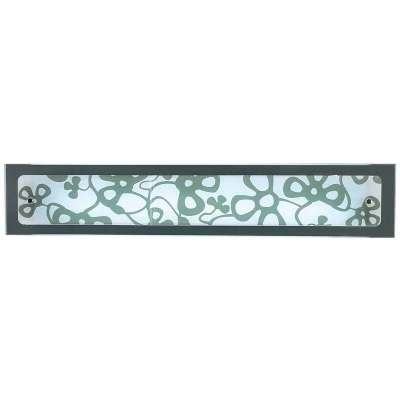 Image of Euphoria Wall Lamp 1 Light T5 Medium Bar, Polished Chrome/Opal White Glass, NOT LED/CFL Compatible