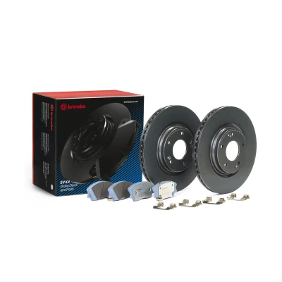 Image of 51712J9100 Brake disc and pads set BREMBO KT 08 028