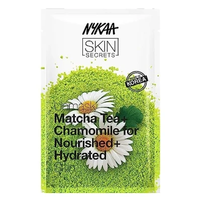 Image of Nykaa Naturals Skin Secrets Sheet Mask Matcha Tea and Chamomile For Women 1 Pc