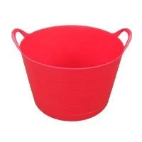 Image of Keto Plastics 18 Litre Flexi Tub Trug Gorilla Bucket Storage Red (Made In U.K)