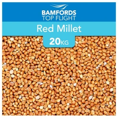 Image of Bamfords RED MILLET SEED WILD BIRD FOOD CAGE 20kg