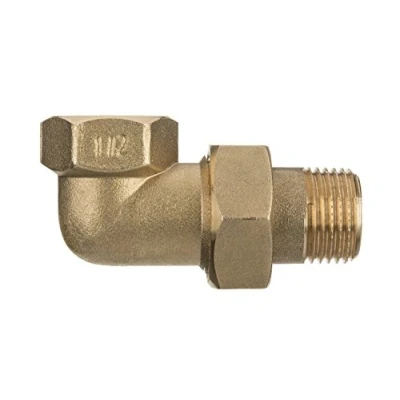 Image of 1/2&quot; inch Threaded Pipe Joint Union Elbow Fittings Female x Male Brass