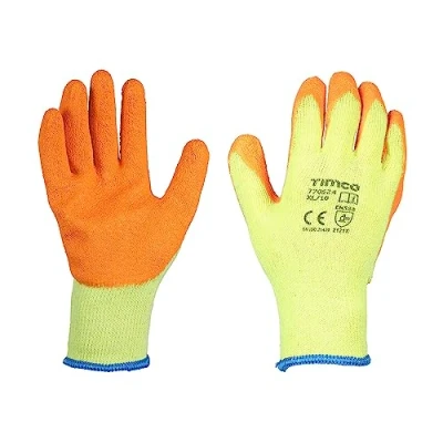 Image of Timco Eco Grip Gloves Crinkle Latex Coated Polycotton Multi Pack (Size X Large 12 Pieces)