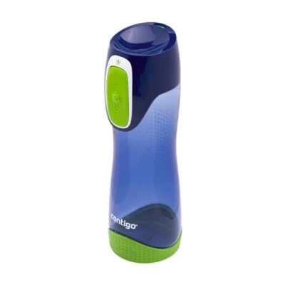 Image of Contigo Swish Autoseal Water Bottle, Large BPA Free Drinking Leakproof Gym Ideal for Sports, Running, Bike, Hiking, 500 ml, Cobalt