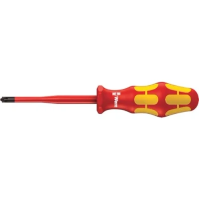 Image of Wera 05006465001 1 x 80 mm &quot;165iS PZ/S VDE&quot; Insulated Screwdriver for Slotted/Phillips screws Silver