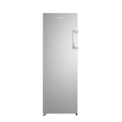 Image of Hisense FV298N4ACE Tall Freestanding Freezer 240 Litre Capacity Total No Frost with LED Display 59D x 59.5W 172H cm Stainless Steel, Silver