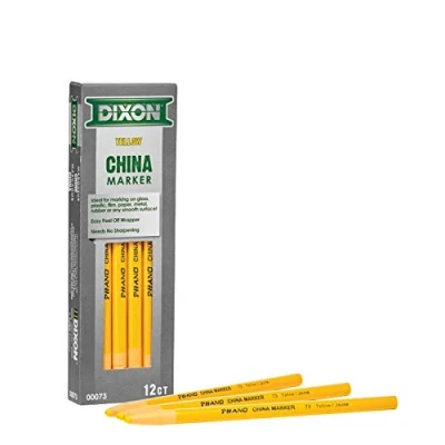 Image of Dixon 73 China Markers Yellow (Pack of 12)