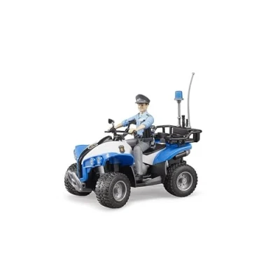 Image of Bruder Police quad with policeman and accessories 1:16 Toys