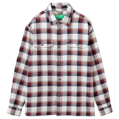 Image of United Colors of Benetton Mens 5h0euq04j Shirt, Red, XXL UK