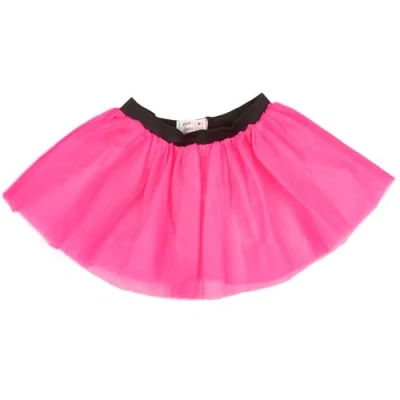 Image of REDSTAR FANCY DRESS Ladies Neon Tutu Skirt 80s Party Outfit Hen Running Costume 1980s (8 12 UK, Pink)