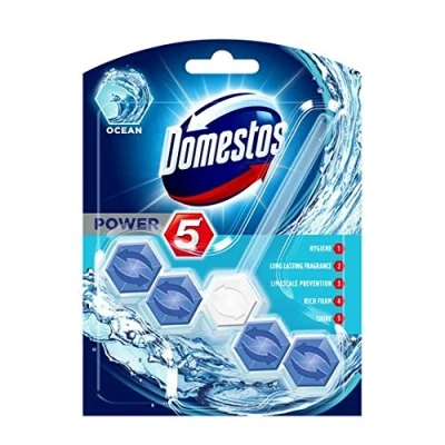 Image of Domestos Power 5 Ocean Block Toilet Rim Cleaner 55g (6 Pack)