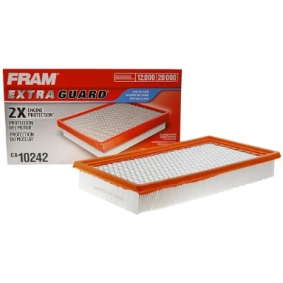 Image of FRAM Extra Guard CA10242 Replacement Engine Air Filter for Select Ford, Lincoln, Mazda, and Mercury Models, Provides Up to 12 Months or 12,000 Miles Protection