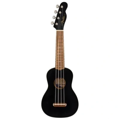 Image of Fender California Coast Venice Soprano Ukulele Black, Comes with Free Virtual Lessons