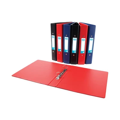 Image of Elba Ring Binder PVC 2 O Size 25mm A5 Red Ref 100082444 [Pack 10]
