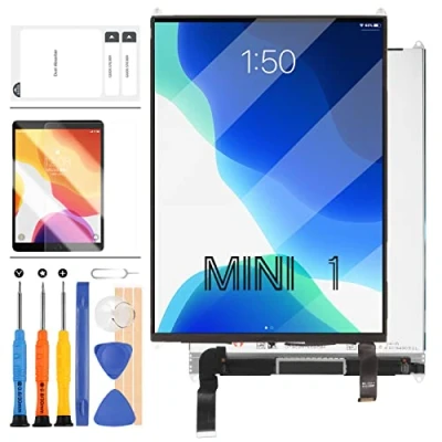 Image of Screen Replacement for iPad Mini 1 A1432 A1455 A1454 7.9inch LCD Display(LCD Only),for 1st Panel Repair Parts Kit,with Protector+Tools