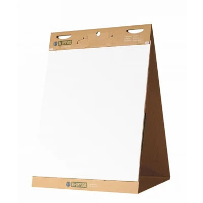 Image of Bi Office Earth Recycled Self Stick Tabletop Flipchart Pad, 20 Sheets 80 gr/m² paper, 50 x 58,5 cm [Pack of 6]
