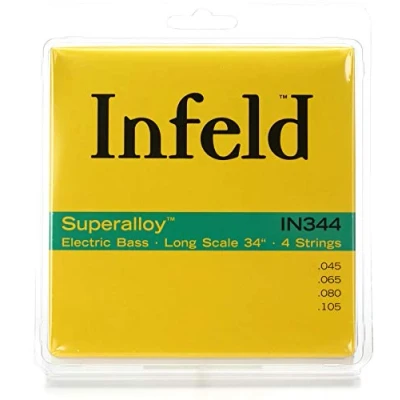 Image of Thomastik 682854 Infeld Saiten für E Bass Superalloy Round Wound long Scale, Satz IN 344 4 string Scale 34 Zoll Natural