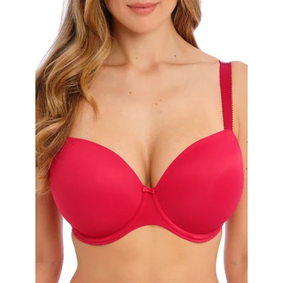 Image of Fantasie Women&#039;s Smoothease Underwire Molded T Shirt Bra, Red, 36E